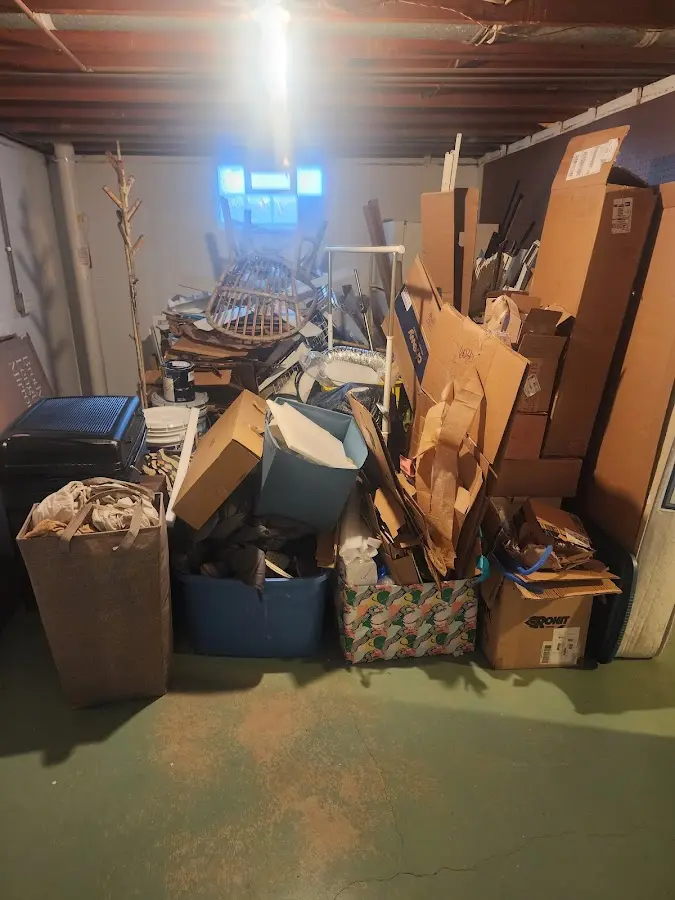 Roll-off dumpster container at job site for 20 Yard Dumpster Rental in Forest Grove